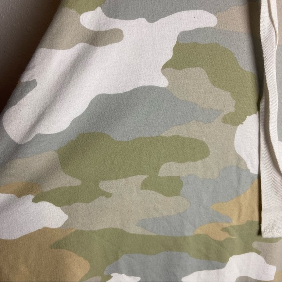 Aerie Size Small Oversized Sun Washed Dessert Camo Hoodie Sweatshirt Green Boho - Picture 6 of 9